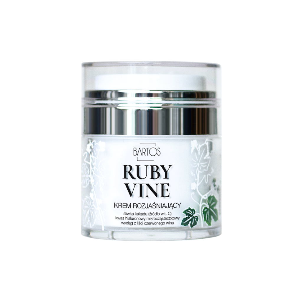 Ruby Vine - krem rozjaśniający w winoroślą, 50 ml