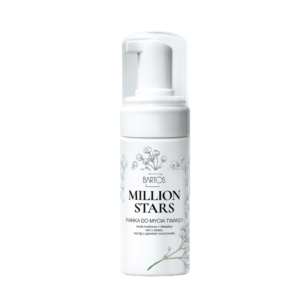 Million Stars - pianka do mycia twarzy, 100 ml;